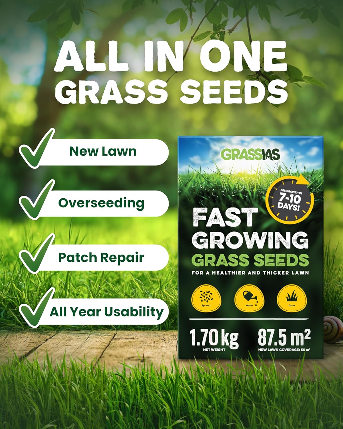 Grassias Fast Growing Grass Seed