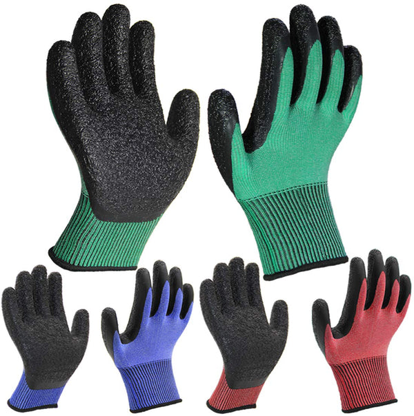 PROGANDA Gardening Gloves 3 Pairs Ultra-Grip Work Gloves