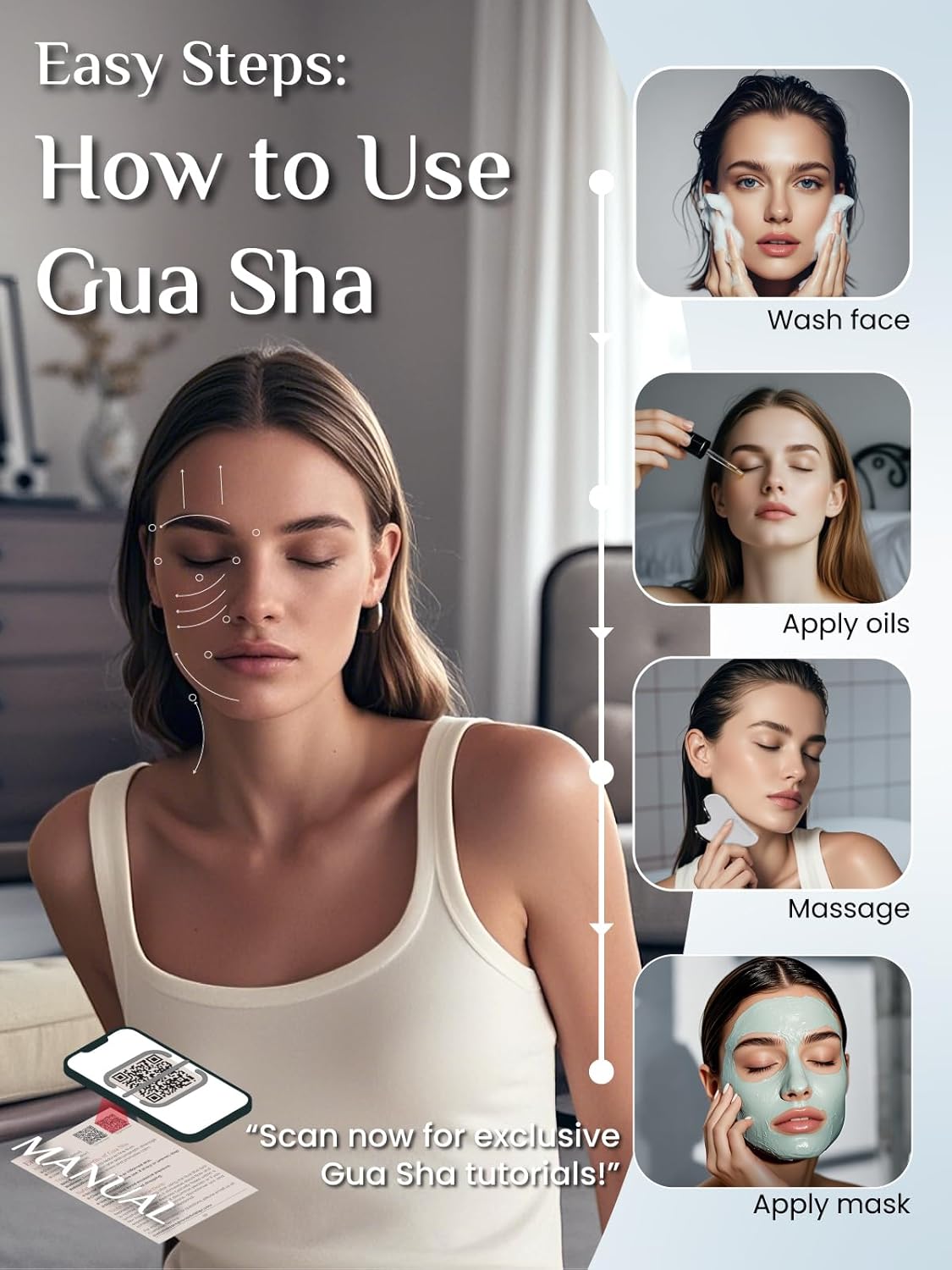 Rena Chris Stainless Steel Gua Sha