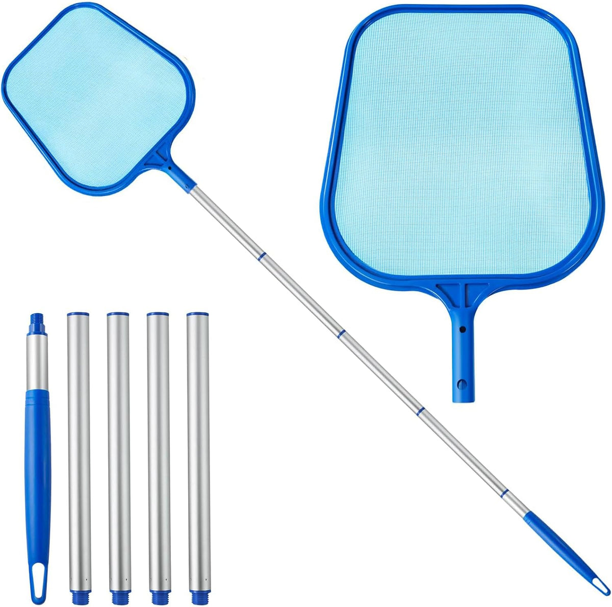 Swimming Pool Skimmer Net 11″ × 64″ – Ultra Fine Mesh & 5-Section Pole