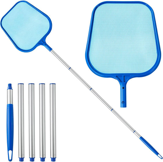 Swimming Pool Skimmer Net 11″ × 64″ – Ultra Fine Mesh & 5-Section Pole
