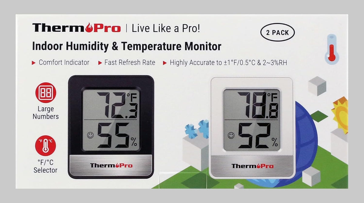 ThermoPro TP49-2 Digital Room Thermometer Indoor