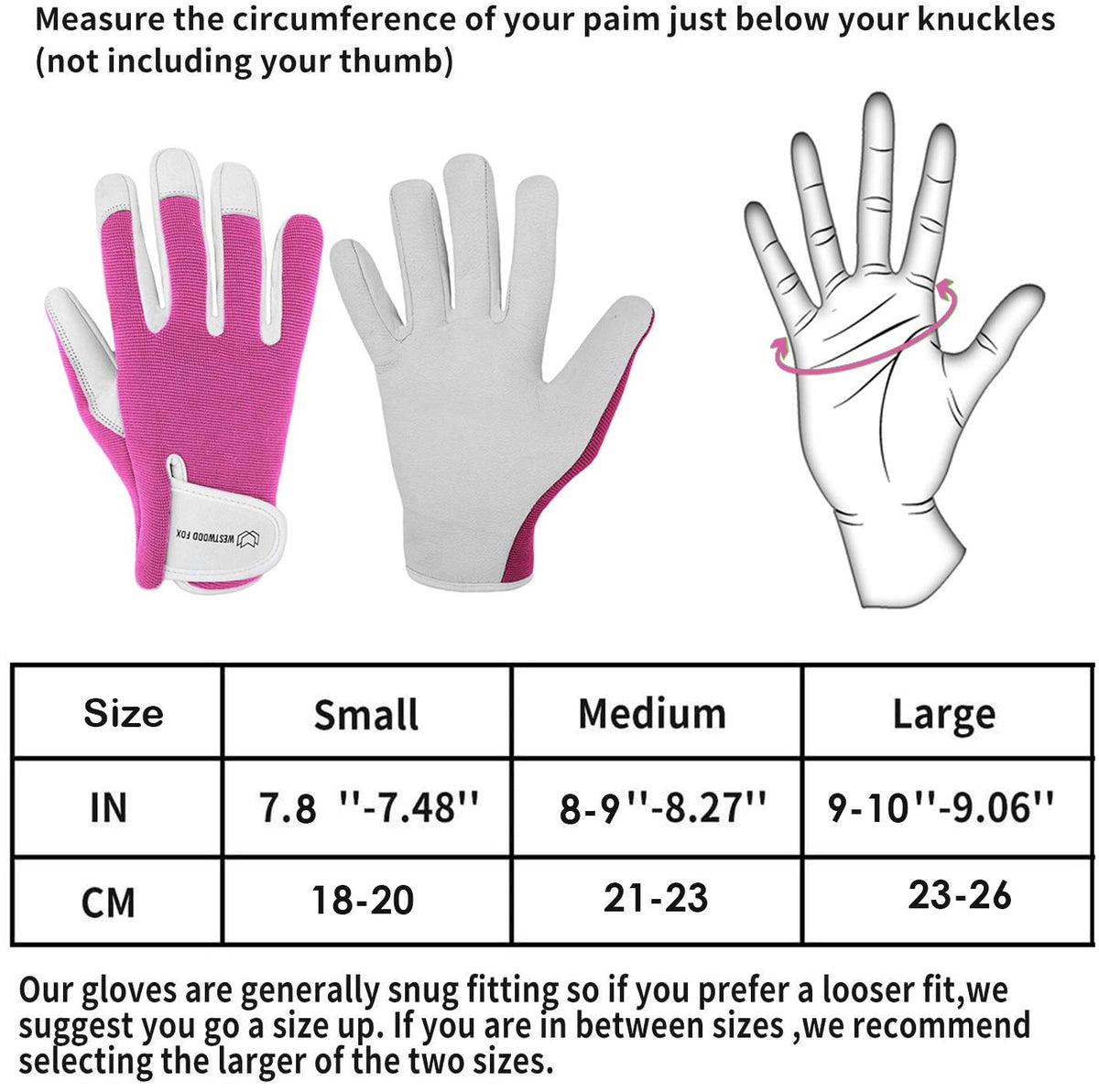 WESTWOOD FOX Leather Gardening Gloves